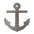 Anchor 2 Steel Cutout Shape, Raw Metal Wall Art and Craft Supply