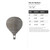 Hot Air Balloon Steel Cutout Shape, Raw Metal Wall Art and Craft Supply