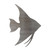 Angelfish Steel Cutout Shape, Raw Metal Wall Art and Craft Supply