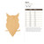 Owl 5 Wood Cutout for Crafts, Unfinished Baltic Birch Craft Shape