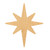 Bethlehem Star Soft Points Wood Cutout for Crafts, Unfinished Baltic Birch Craft Shape