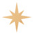 Bethlehem Star Balanced Ray Wood Cutout for Crafts, Unfinished Baltic Birch Craft Shape