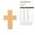 Cross Bold Simple Wood Cutout for Crafts, Unfinished Baltic Birch Craft Shape