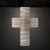 Cross Bold Simple Steel Cutout Shape, Raw Metal Wall Art and Craft Supply