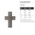 Cross Bold Simple Steel Cutout Shape, Raw Metal Wall Art and Craft Supply