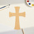 Cross Flared Ends Wood Cutout for Crafts, Unfinished Baltic Birch Craft Shape