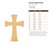 Cross Flared Ends Wood Cutout for Crafts, Unfinished Baltic Birch Craft Shape