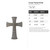Cross Flared Ends Steel Cutout Shape, Raw Metal Wall Art and Craft Supply