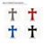 Cross Flared Ends Steel Cutout Shape, Raw Metal Wall Art and Craft Supply