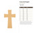 Cross Old Rugged Wood Cutout for Crafts, Unfinished Baltic Birch Craft Shape