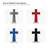 Cross Old Rugged Steel Cutout Shape, Raw Metal Wall Art and Craft Supply