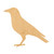Crow 2 Wood Cutout for Crafts, Unfinished Baltic Birch Craft Shape