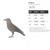 Crow 2 Steel Cutout Shape, Raw Metal Wall Art and Craft Supply