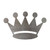 Crown 2 Steel Cutout Shape, Raw Metal Wall Art and Craft Supply