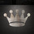 Crown 2 Steel Cutout Shape, Raw Metal Wall Art and Craft Supply