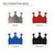 Crown 3 Steel Cutout Shape, Raw Metal Wall Art and Craft Supply