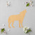 Howling Wolf 2 Wood Cutout for Crafts, Unfinished Baltic Birch Craft Shape
