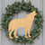 Howling Wolf 2 Wood Cutout for Crafts, Unfinished Baltic Birch Craft Shape