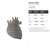 Human Heart Steel Cutout Shape, Raw Metal Wall Art and Craft Supply