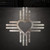 Zia Symbol Heart Steel Cutout Shape, Raw Metal Wall Art and Craft Supply