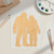 Bigfoot Couple Wood Cutout for Crafts, Unfinished Baltic Birch Craft Shape