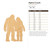Bigfoot Couple Wood Cutout for Crafts, Unfinished Baltic Birch Craft Shape
