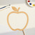 Apple 6 Wood Cutout for Crafts, Unfinished Baltic Birch Craft Shape