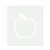 Apple 6 Reusable Mylar Stencil, 10 mil Plastic Paint Stencil for Crafts and Decor