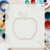 Apple 6 Reusable Mylar Stencil, 10 mil Plastic Paint Stencil for Crafts and Decor