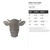 Dairy Cow Head Steel Cutout Shape, Raw Metal Wall Art and Craft Supply