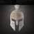 Spartan Helmet Bold Steel Cutout Shape, Raw Metal Wall Art and Craft Supply