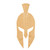 Spartan Helmet Slim Wood Cutout for Crafts, Unfinished Baltic Birch Craft Shape