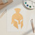 Spartan Helmet Connected Crest Wood Cutout for Crafts, Unfinished Baltic Birch Craft Shape