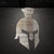 Spartan Helmet Connected Crest Steel Cutout Shape, Raw Metal Wall Art and Craft Supply