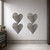 Heart Ornamental Swirl Steel Cutout Shape, Raw Metal Wall Art and Craft Supply