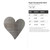 Heart Ornamental Swirl Steel Cutout Shape, Raw Metal Wall Art and Craft Supply