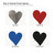 Heart Ornamental Swirl Steel Cutout Shape, Raw Metal Wall Art and Craft Supply