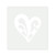 Heart Ornamental Double Reusable Mylar Stencil, 10 mil Plastic Paint Stencil for Crafts and Decor
