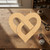 Heart Ribbon Modern Wood Cutout for Crafts, Unfinished Baltic Birch Craft Shape