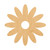 Daisy 3 Wood Cutout for Crafts, Unfinished Baltic Birch Craft Shape