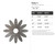 Daisy 3 Steel Cutout Shape, Raw Metal Wall Art and Craft Supply