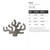 Coral Steel Cutout Shape, Raw Metal Wall Art and Craft Supply