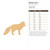 Arctic Fox 2 Wood Cutout for Crafts, Unfinished Baltic Birch Craft Shape