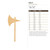 Axe 3 Wood Cutout for Crafts, Unfinished Baltic Birch Craft Shape