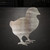 Baby Chick 3 Steel Cutout Shape, Raw Metal Wall Art and Craft Supply