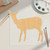 Doe 2 Wood Cutout for Crafts, Unfinished Baltic Birch Craft Shape