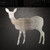 Doe 2 Steel Cutout Shape, Raw Metal Wall Art and Craft Supply