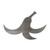 Banana Peel Steel Cutout Shape, Raw Metal Wall Art and Craft Supply