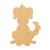 Dog 2 Wood Cutout for Crafts, Unfinished Baltic Birch Craft Shape