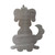 Dog 2 Steel Cutout Shape, Raw Metal Wall Art and Craft Supply